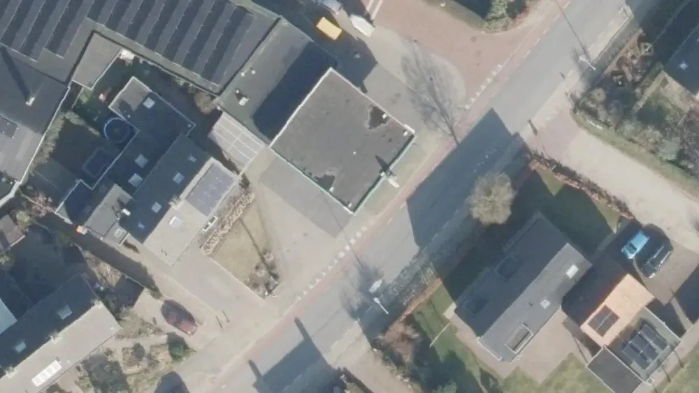 Luchtfoto van de omgeving van Argos Aalten aan de Bredevoortsestraatweg 113. Nog geen foto's van de locatie zelf.