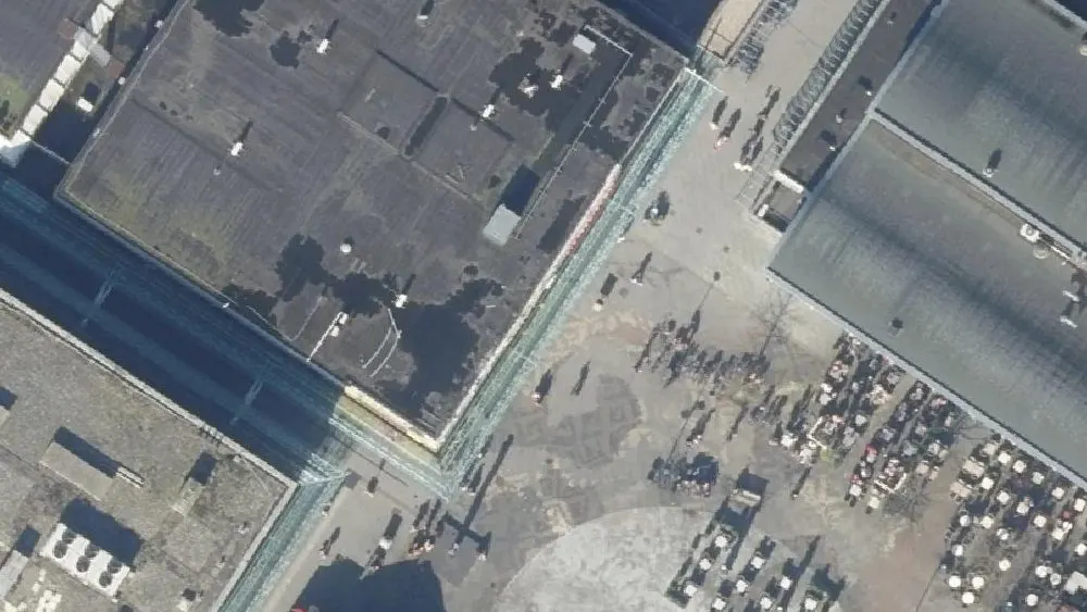 Luchtfoto van de omgeving van Argos Amsterdam aan de Buikslotermeerplein 295. Nog geen foto's van de locatie zelf.