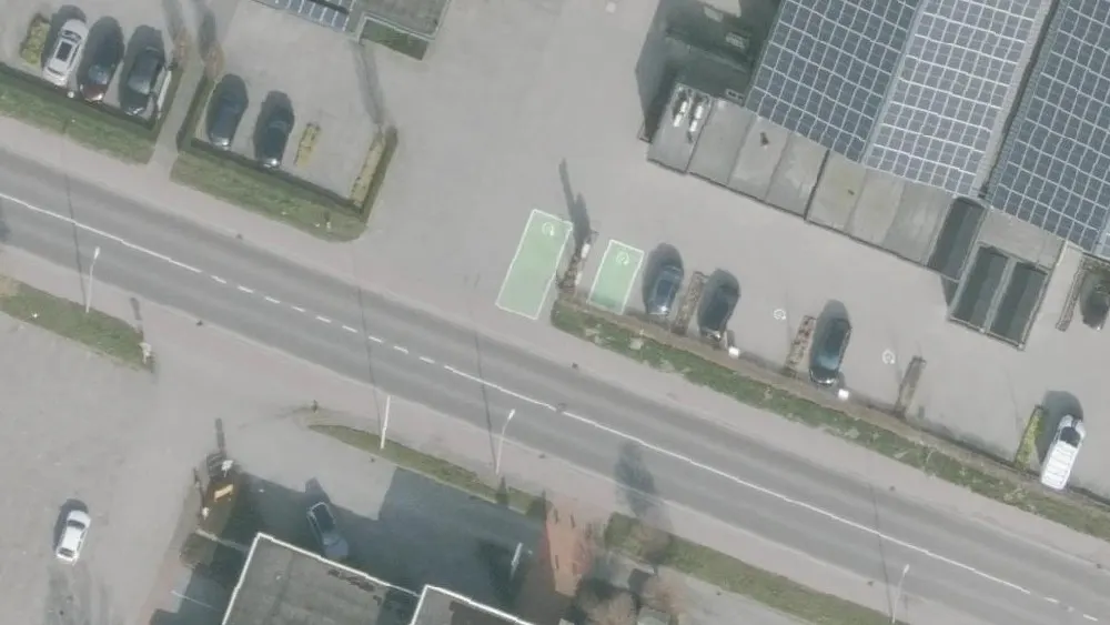 Luchtfoto van de omgeving van Argos Coevorden aan de Monierweg 1. Nog geen foto's van de locatie zelf.