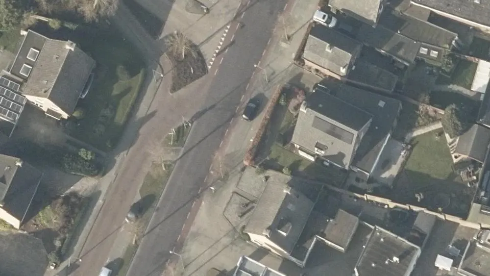 Luchtfoto van de omgeving van Argos Helmond aan de Hoofdstraat 66. Nog geen foto's van de locatie zelf.