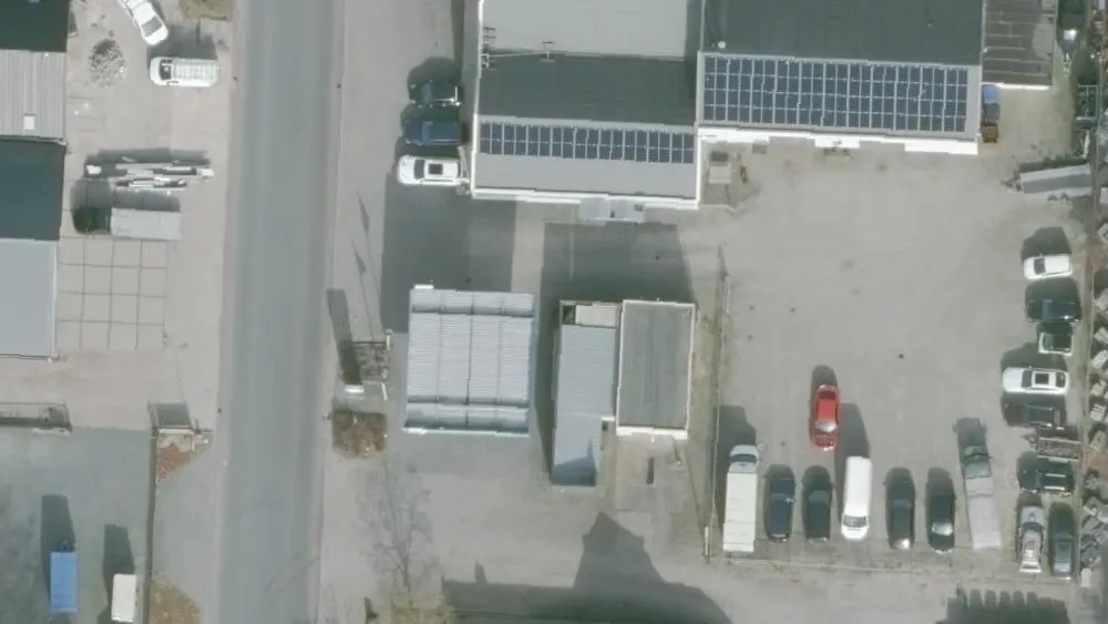Luchtfoto van de omgeving van Argos Zuidwolde aan de Nijverheidsweg 40a. Nog geen foto's van de locatie zelf.