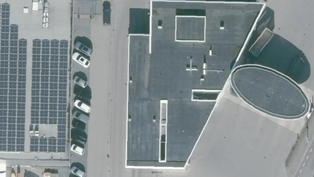 Luchtfoto van de omgeving van AVIA Enter aan de De Bleek 5. Nog geen foto's van de locatie zelf.