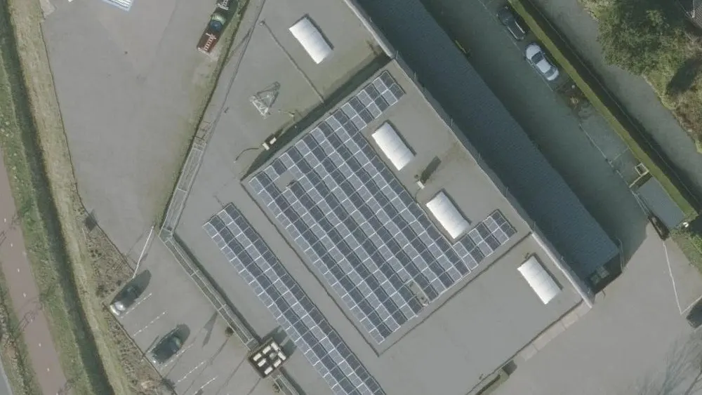 Luchtfoto van de omgeving van Tamoil Express ‘s-Gravenpolder aan de Baarlandsezandweg 1 A. Nog geen foto's van de locatie zelf.