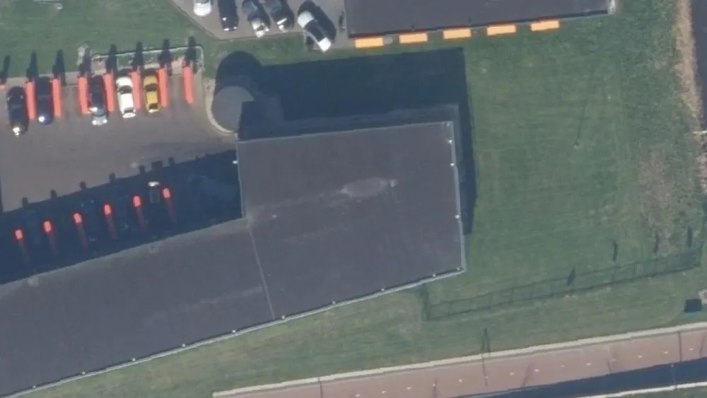 Luchtfoto van de omgeving van BOB Autowas Berkel en Rodenrijs aan de Nobelsingel 6. Nog geen foto's van de locatie zelf.