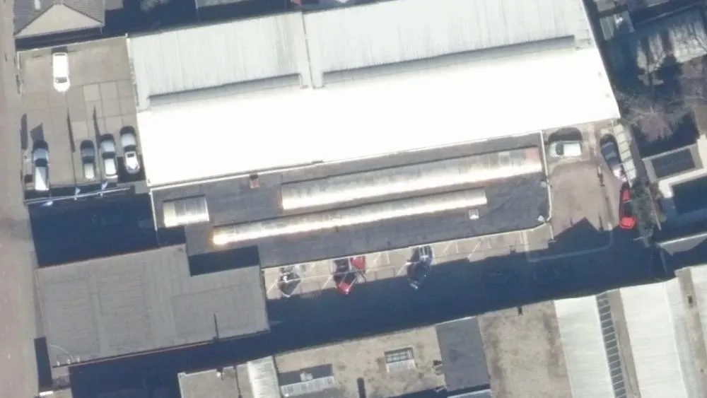 Luchtfoto van de omgeving van BOB Autowas Hilversum aan de Achterom 183. Nog geen foto's van de locatie zelf.