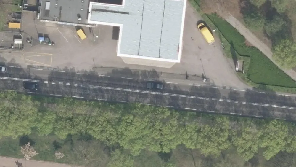 Luchtfoto van de omgeving van Bp Middellaan aan de Middellaan 14. Nog geen foto's van de locatie zelf.