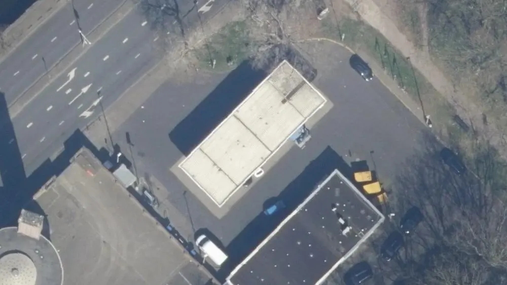 Luchtfoto van de omgeving van haan Neherkade aan de Neherkade 2980. Nog geen foto's van de locatie zelf.