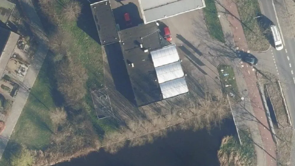 Luchtfoto van de omgeving van haan Zaandijk aan de Fortuinweg 3. Nog geen foto's van de locatie zelf.