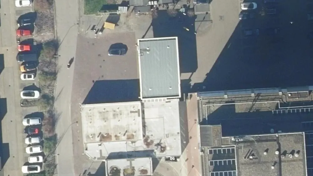 Luchtfoto van de omgeving van Shell Station Lelycentre aan de Noorderwagenplein 2. Nog geen foto's van de locatie zelf.