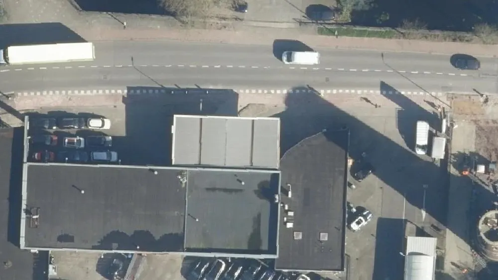 Luchtfoto van de omgeving van Shell Boskoop aan de Zijde 450. Nog geen foto's van de locatie zelf.