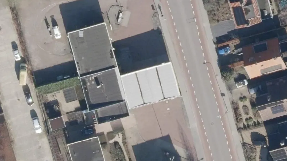 Luchtfoto van de omgeving van Shell Schotpoort Dieren aan de Harderwijkerweg 67. Nog geen foto's van de locatie zelf.