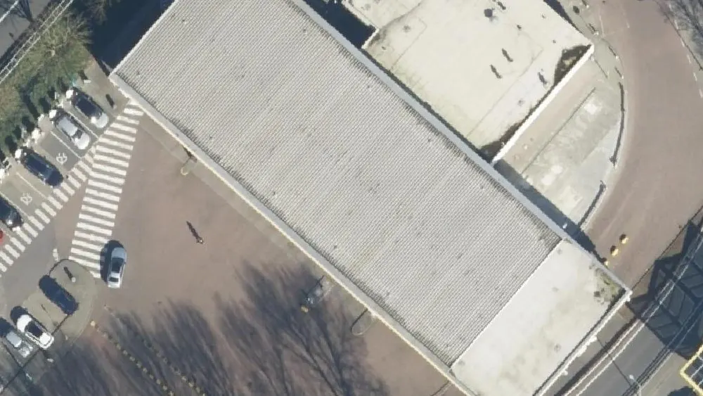 Luchtfoto van de omgeving van Shell Station Den Ruygenhoek aan de Rijksweg A4 Oz 1. Nog geen foto's van de locatie zelf.