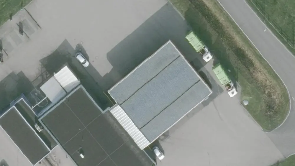 Luchtfoto van de omgeving van Shell Slagharen aan de Coevorderweg Noord 2a. Nog geen foto's van de locatie zelf.