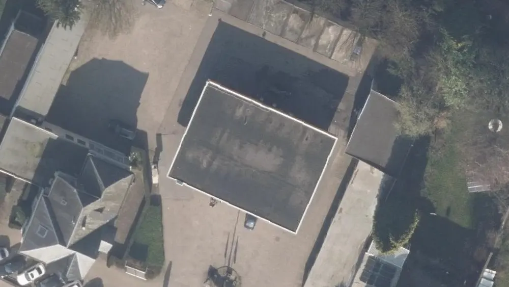Luchtfoto van de omgeving van Tankstation Vaals. aan de Maastrichterlaan 129a. Nog geen foto's van de locatie zelf.