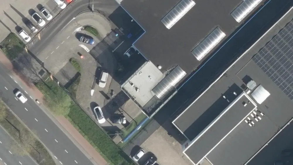 Luchtfoto van de omgeving van Washin7 Den Bosch aan de Rietveldenweg 45. Nog geen foto's van de locatie zelf.